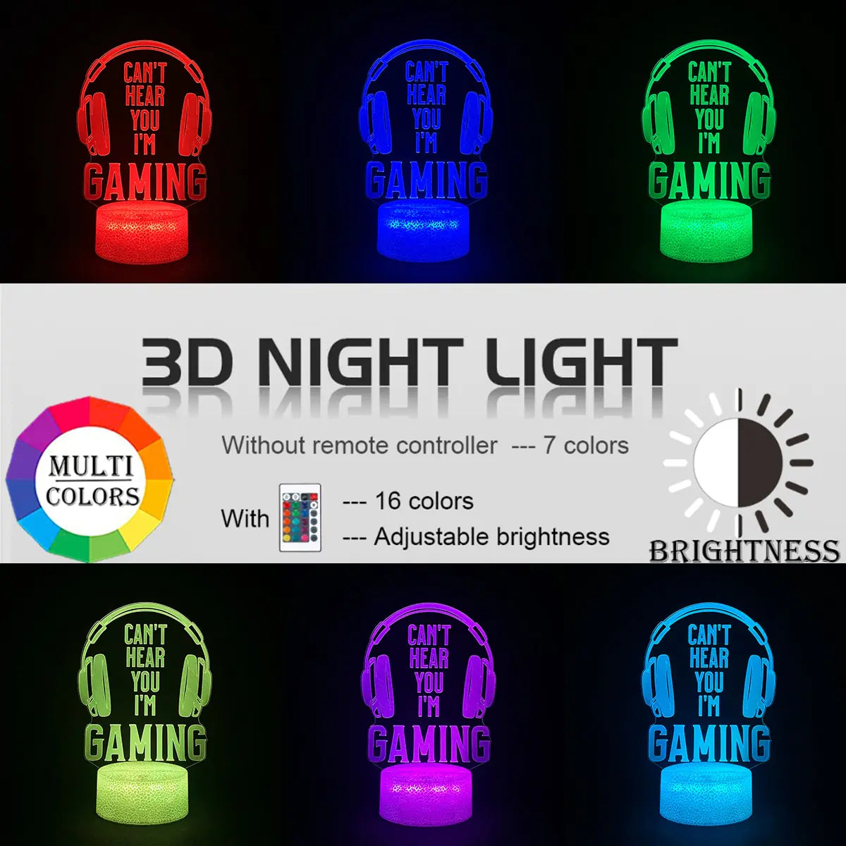 3D LED RGB Lamp